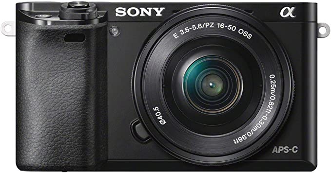 Sony Sony A6000 interchangeable lens digital camera with SELP1650 lens kit-black (24.3MP)