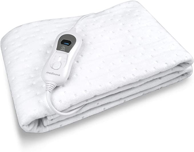 Medisana HU 665electric blanket with automatic shut-off, overheat protection, 3-step temperature adjustment, washable, suitable for all ordinary mattresses, 150x80cm