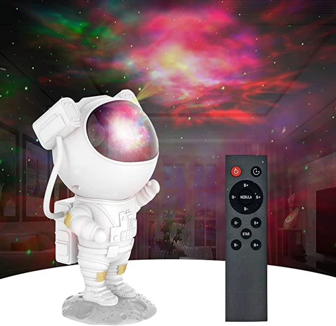 Astronaut Galaxy Light Star Projector, Astro Alan Space Light Projector with Remote Control and Timer, for Bedroom, Starry Night Light, for Kids Adults